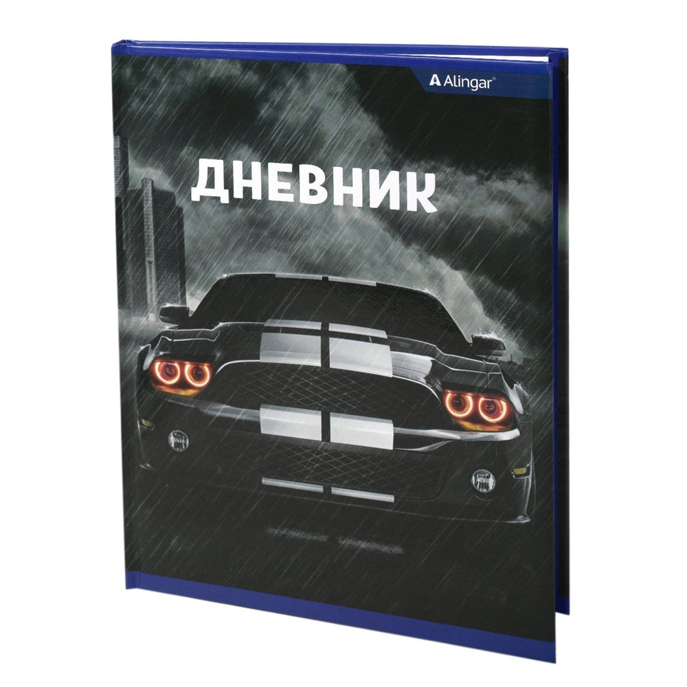 Дневник школьный Alingar 1-11 кл. 48л. 7БЦ , ламинированный картон, поролон, выб лак,"Stylish cars. Black"