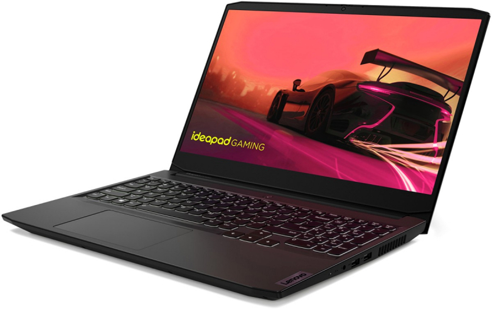 Ноутбук Lenovo IdeaPad Gaming 3-15 15.6" 1920x1080 (Full HD), Intel Core i5 11300H, 3100 МГц, 8 Гб DDR4, 512 Гб SSD, GeForce RTX 3050 4096 Мб, Wi-Fi, Bluetooth, Cam, Windows 11 Home, чёрный 82K100Y6RU
