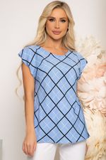 Блуза "Татьяна" (голубая) Б3840 LT Collection (Акция)