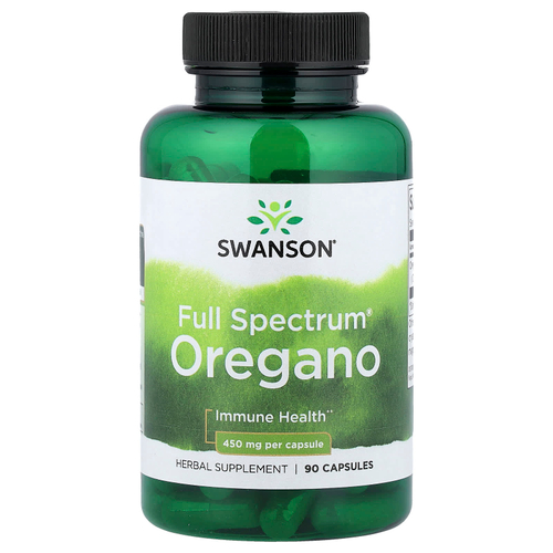 Swanson Vitamins, Full Spectrum®, орегано, 450 мг, 90 капсул