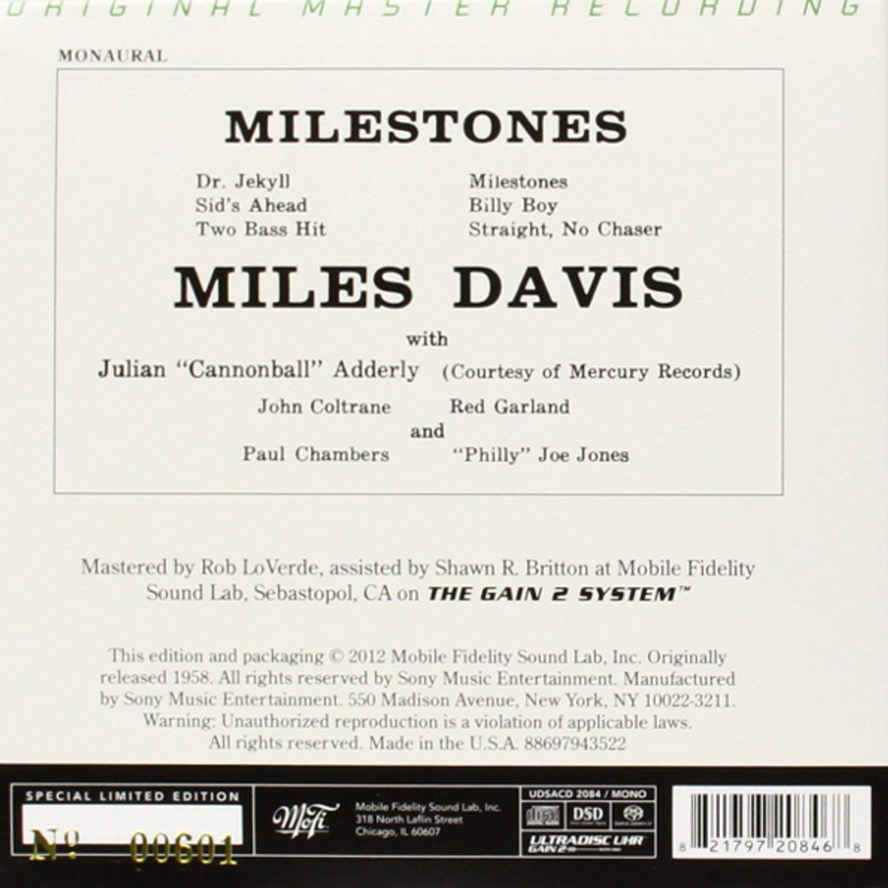Miles Davis / Milestones (SACD)
