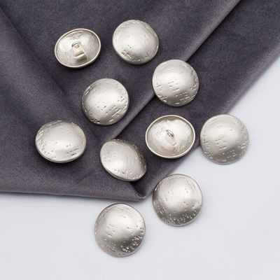 Пуговицы металл на ножке 36L=23 мм, M.Silver (матовый серебристый), 10 шт, MP21
