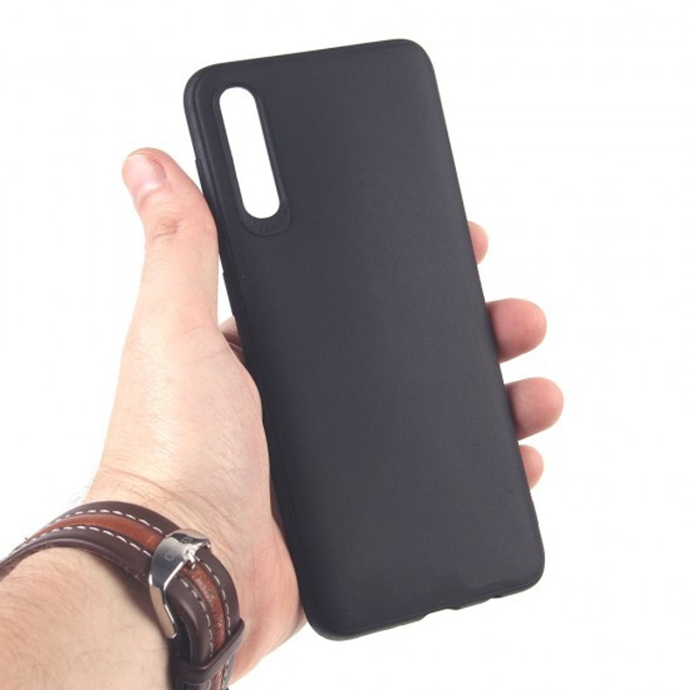 Чехол для Samsung Galaxy A50/50S/30S черный силиконовый с защитой камеры, 012424 Черный