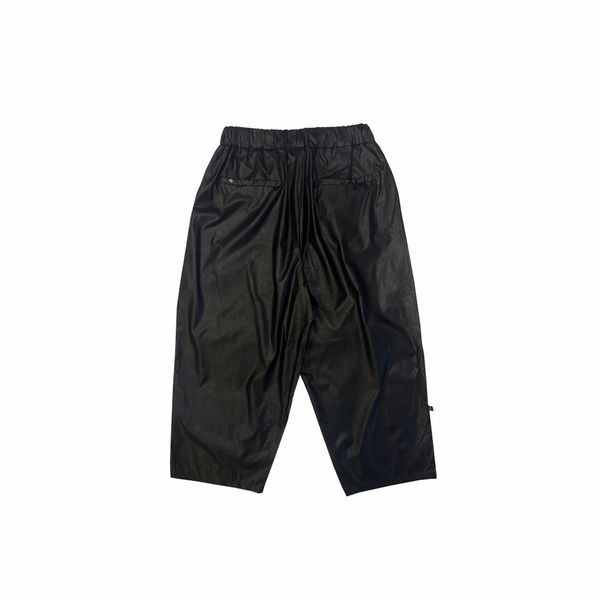 Брюки Balloon Ecoleather черные - фото 2