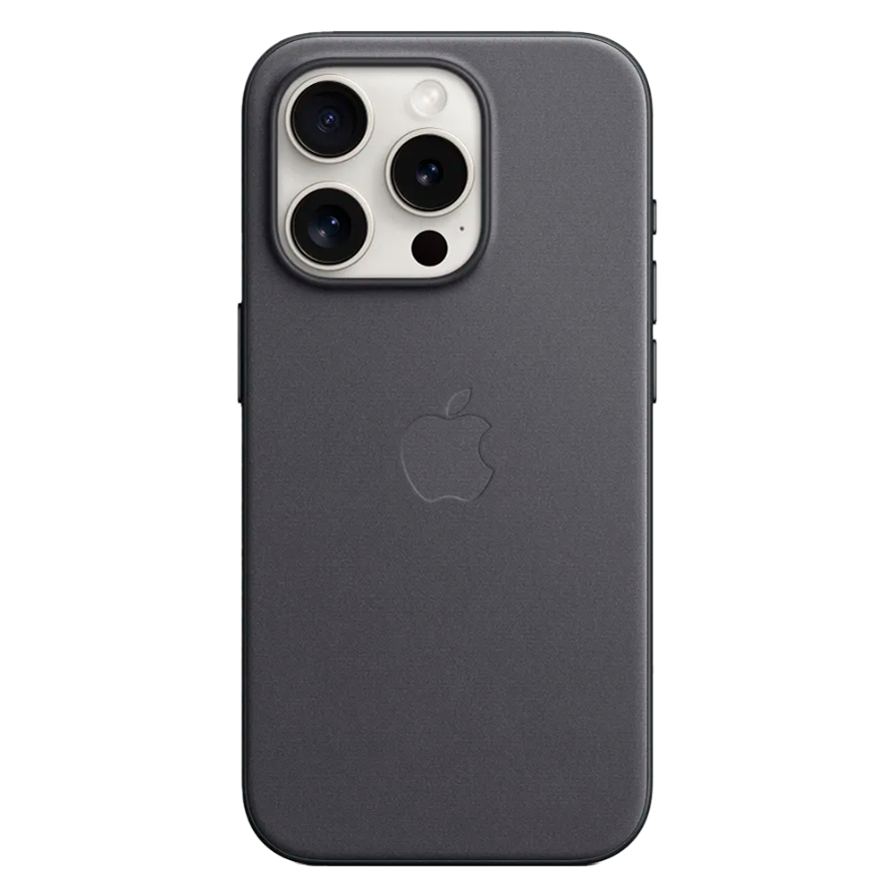 Тканевый чехол с поддержкой MagSafe Apple FineWoven Case для iPhone 15 Pro, Black (Черный)