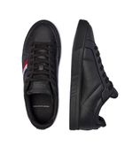 Кожаные кроссовки icon court Tommy Hilfiger - черный(FM0FM05163)