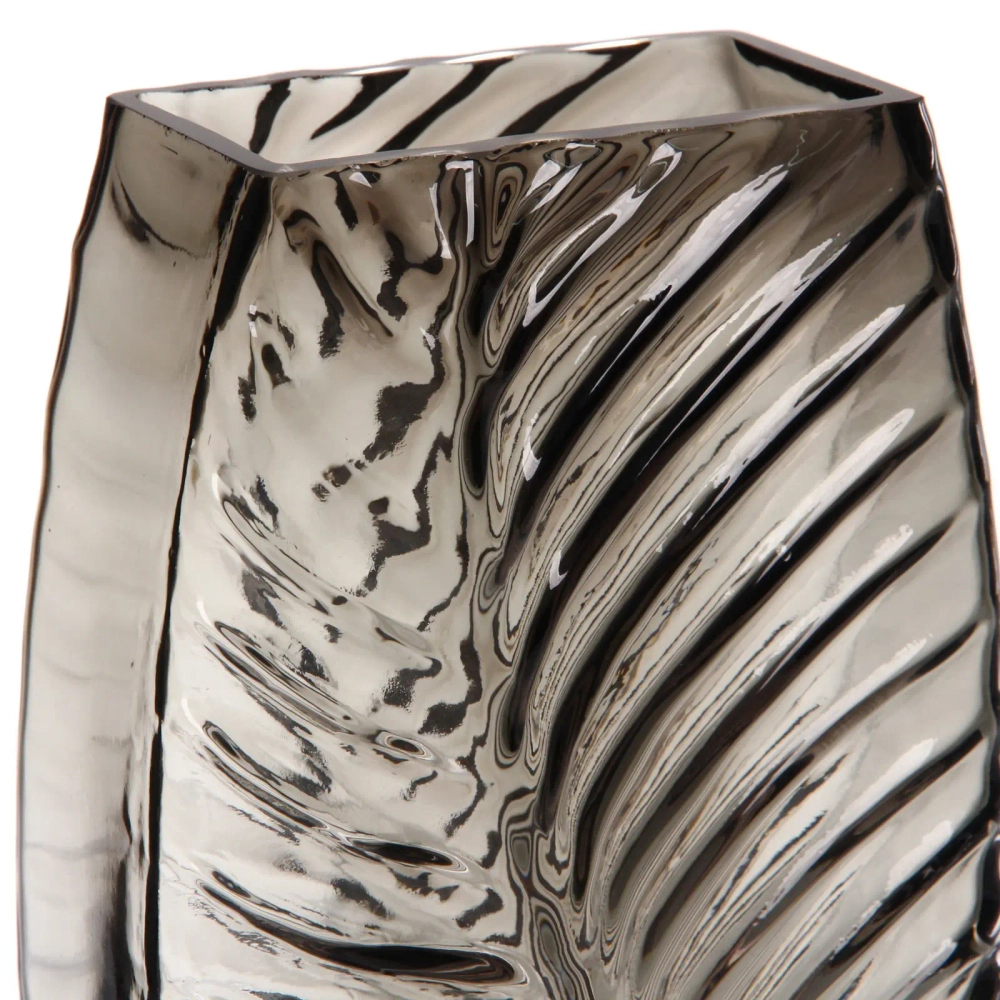 Ваза стеклянная «GREY GLASS» 15*21*6см