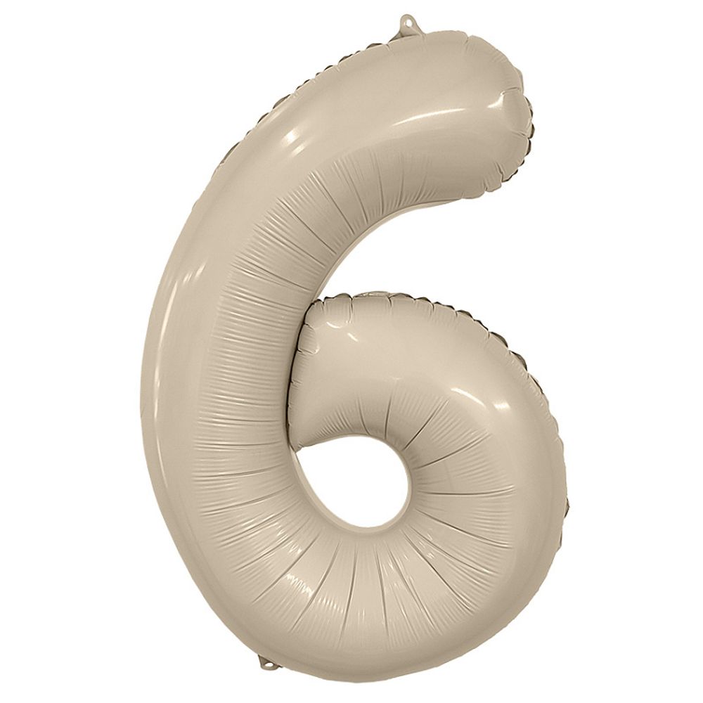 Цифра 6 крем мистик 40" Agura