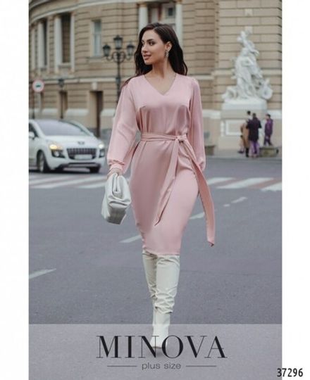Платье 3134-В-пудра Minova Фото 2