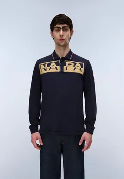 Поло с длинным рукавом мужское NAPAPIJRI E-ARCHIVE POLO LS