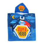 Полотенце-пончо детское махровое "Super Hero" 60*120см, 7696211 (Крошка Я)