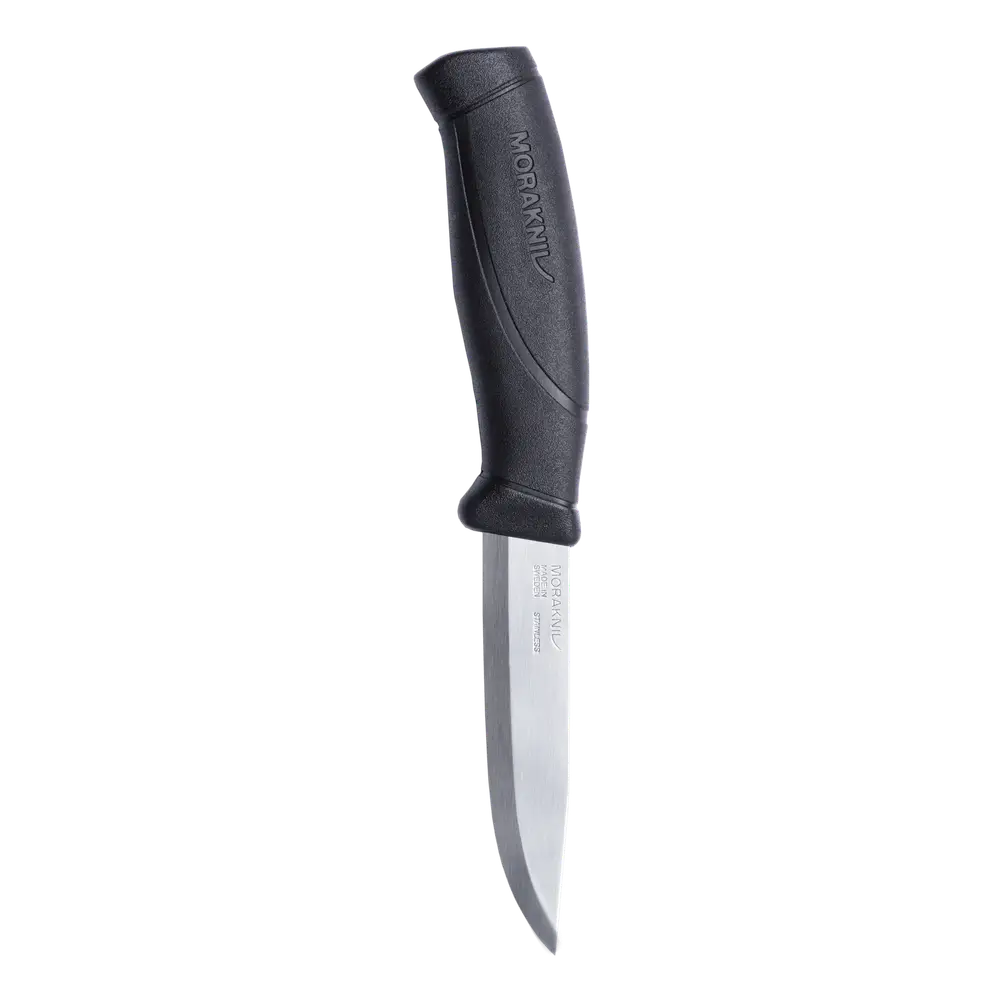 Нож Morakniv Companion, универсальный/туристический, нержавеющая сталь, 104мм, чёрный