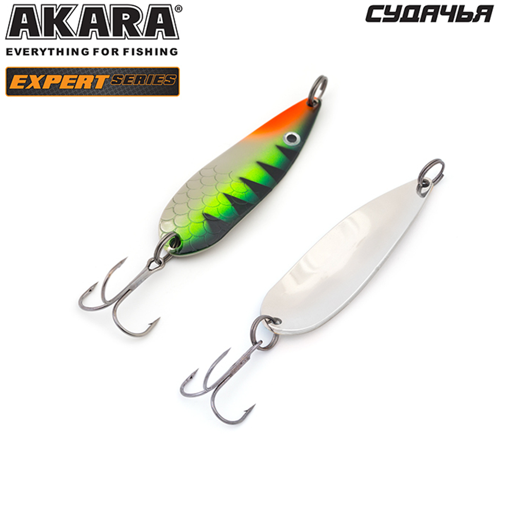 Блесна колебалка Akara Expert Судачья 80 мм 24 гр. 18/SIL