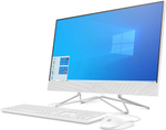 Моноблок HP 22-df0045ur. Конфигурация: AMD Ryzen 3 3250U 2.6 ГГц/4 ГБ/128 ГБ SSD/Windows 10 Домашняя/21.5"/1920х1080 пикс.