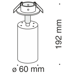 Встраиваемый светильник Technical C018CL-01W