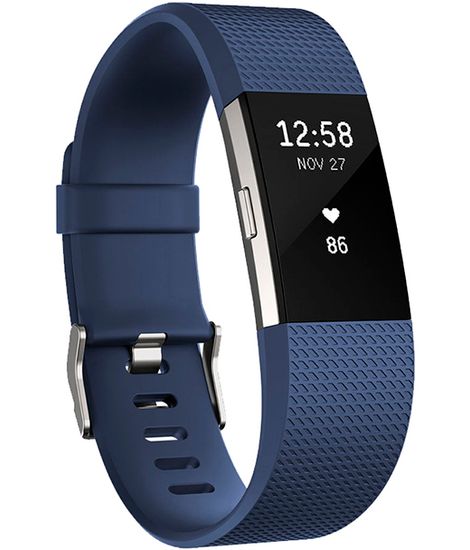 Умный фитнес-браслет Fitbit Charge 2, Синий (S), FB407SBUS-EU