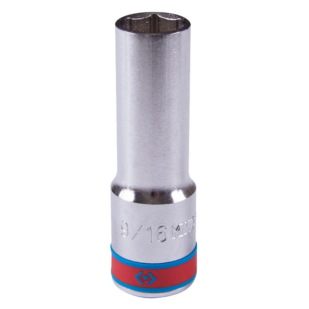 KING TONY (423518S) Головка торцевая глубокая шестигранная 1/2", дюймовая 9/16"