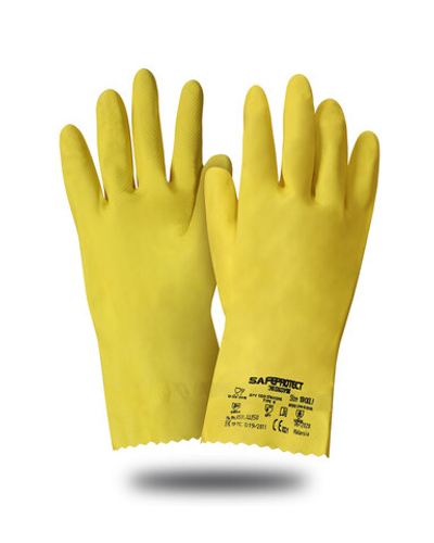Перчатки ЭКОХОУМ Safeprotect® (латекс, хлопк.слой, толщ.0,40мм, дл.300мм) кратно 12 пар
