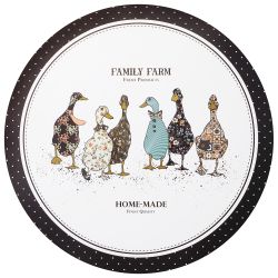 НАБОР ПОДСТАНОВОЧНЫХ САЛФЕТОК "FAMILY FARM" ИЗ 4 ШТ., ДИАМЕТР=38 СМ