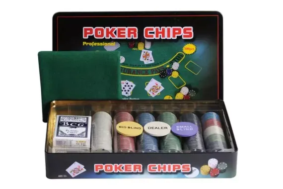 Покерный набор "Holdem Light" 300 (300 фишек с номиналом)