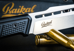 Нож Kizlyar Supreme BAIKAL VG-10 (Cryo) SW G10-BH KS (StoneWash, Black G10 Handle, Kydex Sheath)