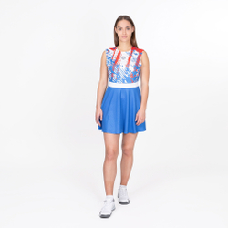 Женская теннисное платье BIDI BADU Tuelo Tech 2in1 Dress Women - Blue, White