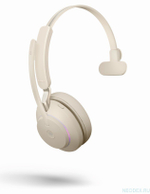 Jabra Evolve2 65 Mono UC USB-C беспроводная гарнитура бежевая с док-станцией ( 26599-889-888 )