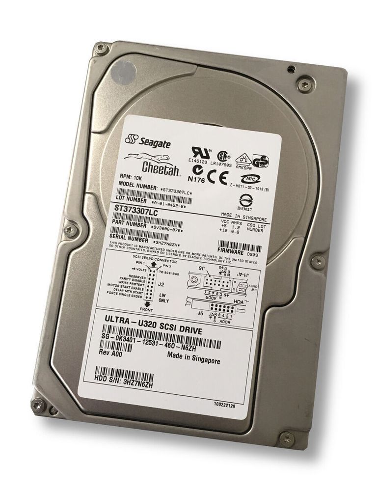 Жесткий диск Dell Cheetah 10K.6 SCSI 73Gb (10K/8Mb/80pin) 0K3401