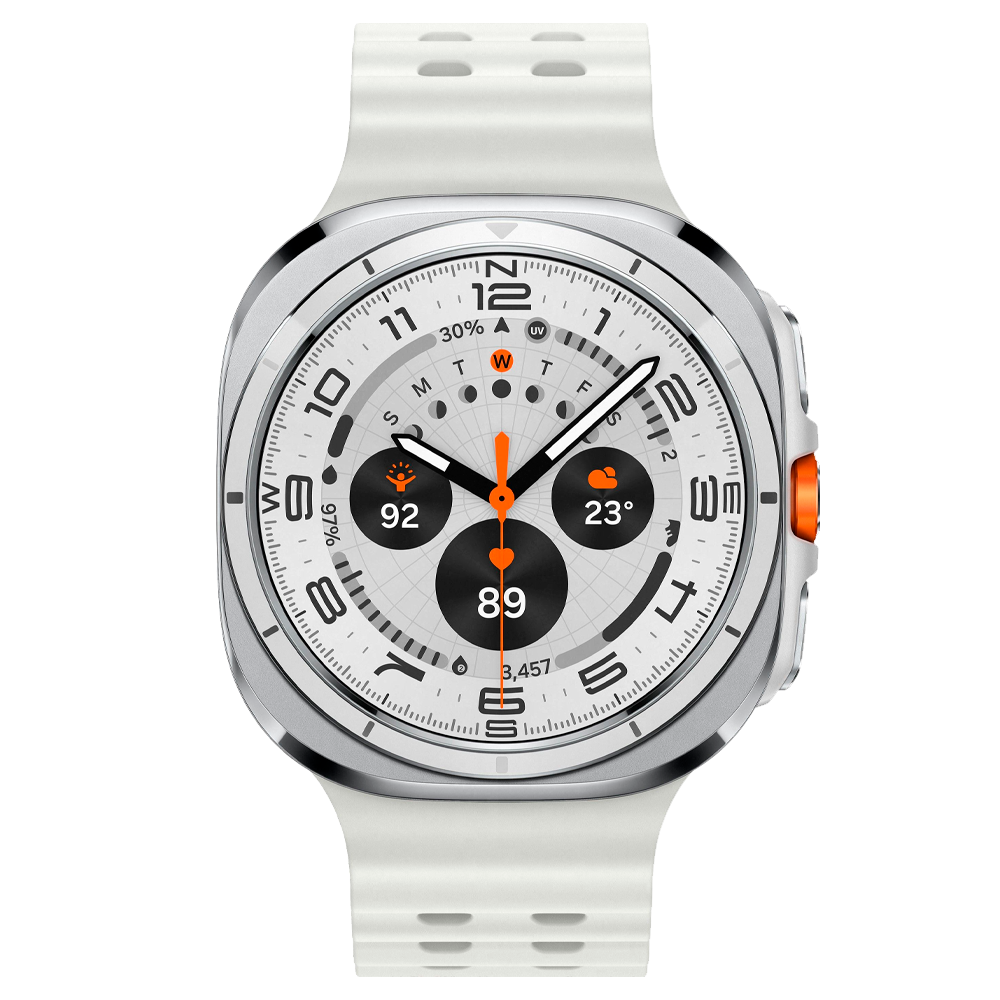 Умные часы Samsung Galaxy Watch Ultra 47mm LTE, ремешок Marine, Titanium White (Белый титан)