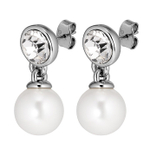 Серьги Dyrberg Kern NETTE SS CRYSTAL/WHITE PEARL 440025