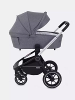 Коляска детская MOWBaby "ZOOM"PU (2в1) RA086 Silver Grey