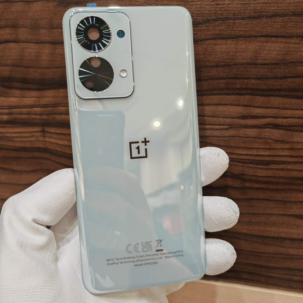 Крышка для OnePlus Nord 2T оригинальная (заднее стекло) цвет: Светло-Зелёный