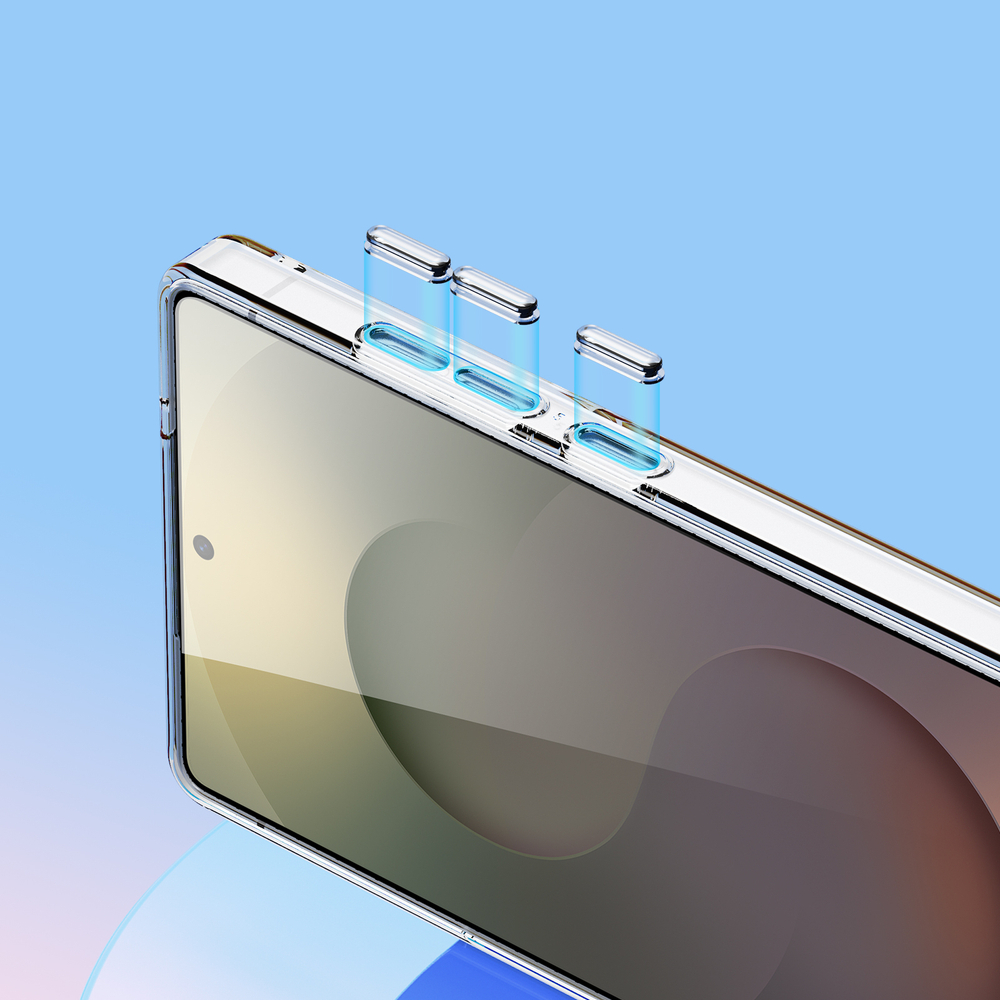 Усиленный прозрачный чехол (Gradient Rainbow) с поддержкой MagSafe от Dux Ducis для Samsung Galaxy S25 Ultra, серия Zest Series Case