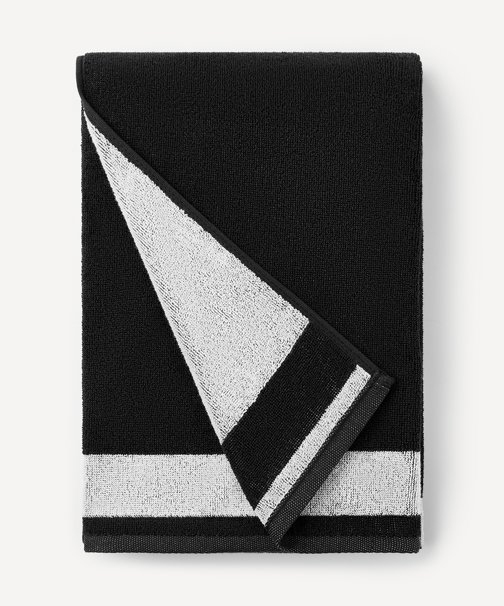 Полотенце спортивное ESSENTIAL Towel L, 70х140, черный/белый