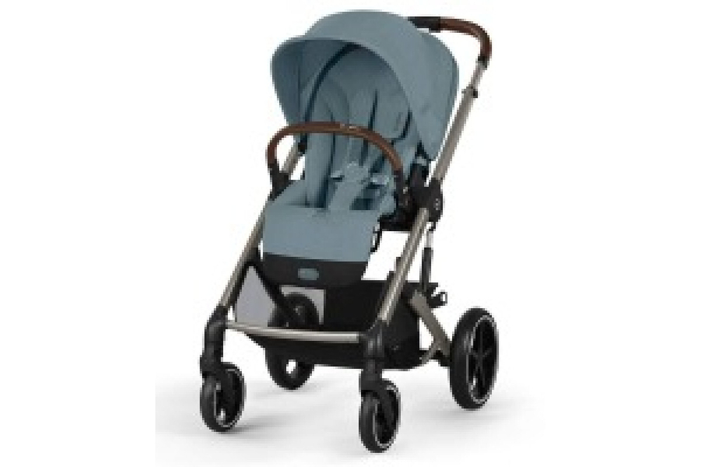 Коляска 2 в 1 Cybex Balios S Lux TPE 2025 (с дождевиками), Stormy Blue