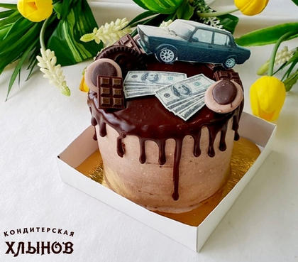 Мини кейк 0,7 кг - Торт мужской №202