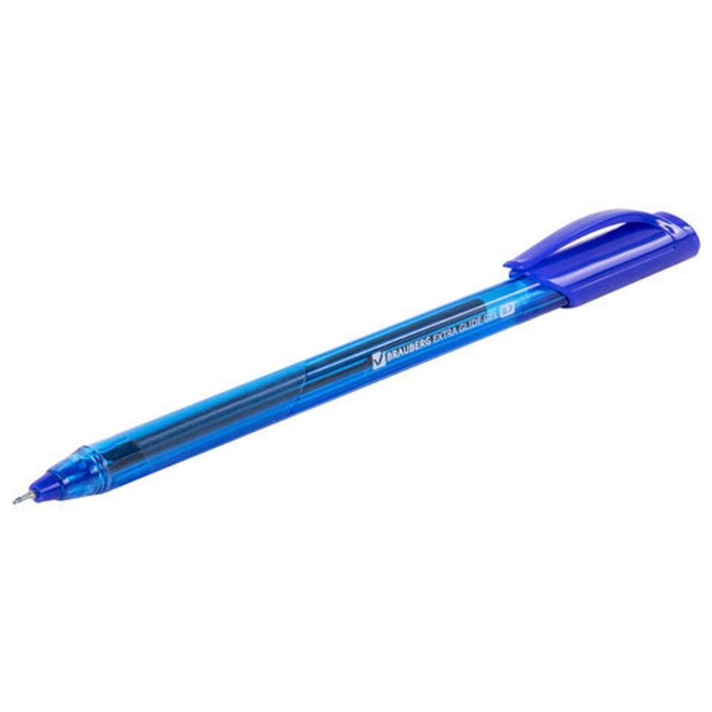 Ручки гелевые BRAUBERG "Extra Glide Gel", НАБОР 6 ЦВЕТОВ, трехгранные, игольчатый наконечник 0,7 мм, линия 0,5 мм, 144078