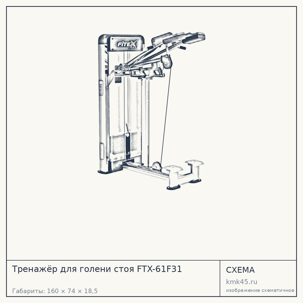 Тренажёр для голени стоя FTX-61F31 — от 202 000 ₽