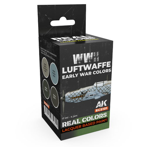 Набор красок AK Interactive Real Colors - WWII Luftwaffe Early War