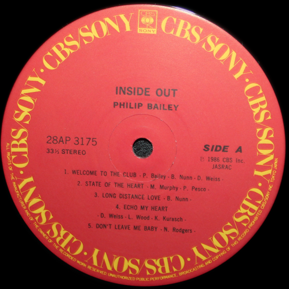 Philip Bailey / Inside Out (LP)