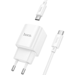 Сетевое зар. устр. Hoco C146A с шнуром Type-C на Type-C 1C 20W белое