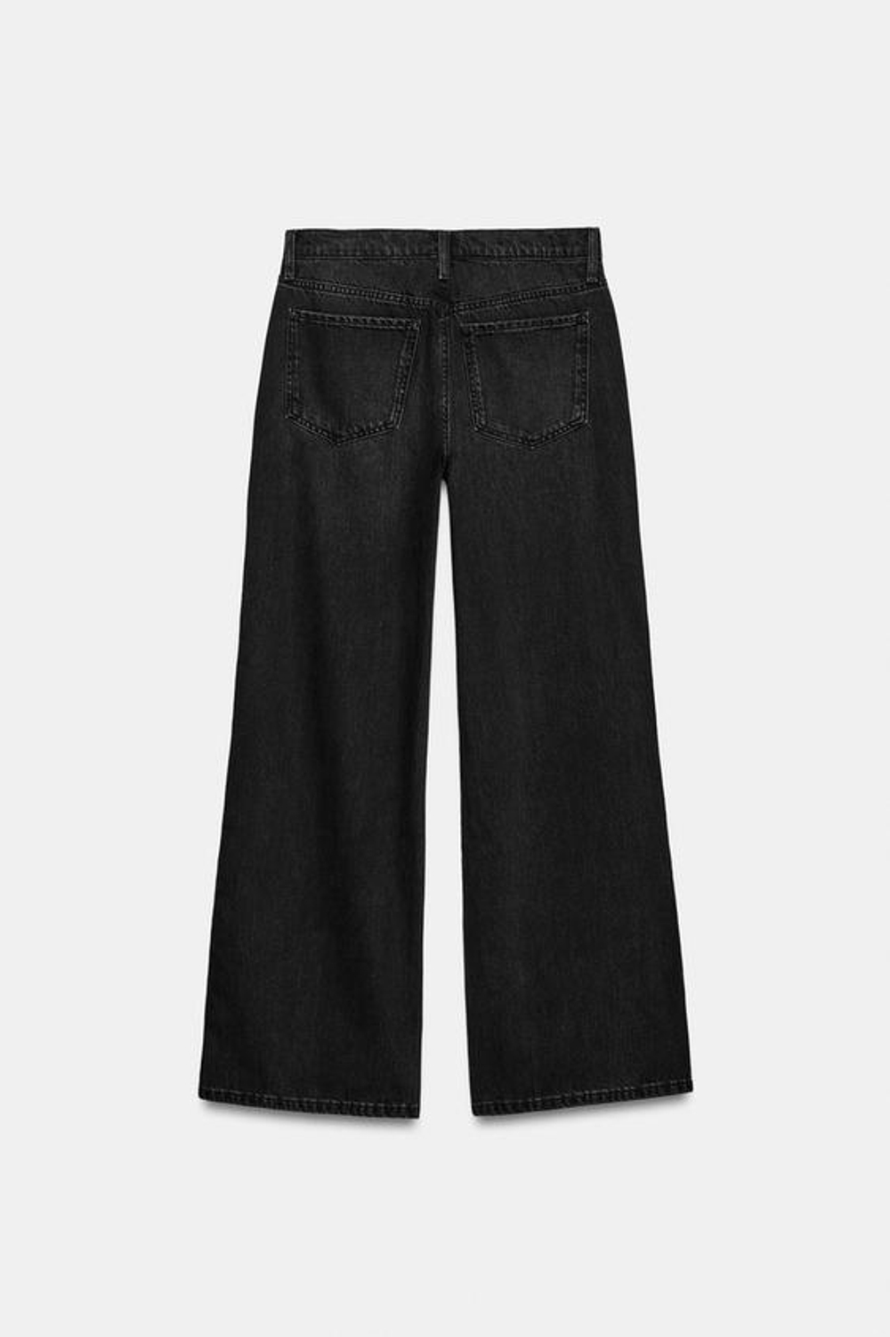 ZARA ДЖИНСЫ WIDE-LEG С НИЗКОЙ ПОСАДКОЙ — ZW COLLECTION, ЧЕРНЫЙ