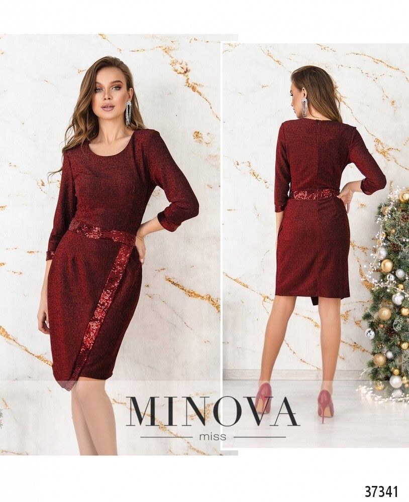 Платье 1125-красный Minova Платье 1125-красный Minova