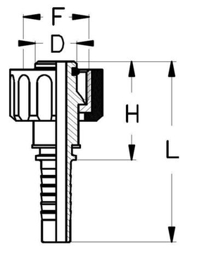 Фитинг DN 10 DKF-W (Г) 22x1.5