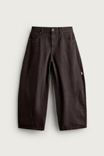 БРЮКИ BALLOON FIT В ТОНКУЮ ПОЛОСКУ — ZARA