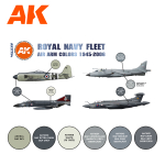 Набор красок AK interactive RN Fleet Air Arm Aircraft Colors 1945-2006 Set 3G, 6 красок