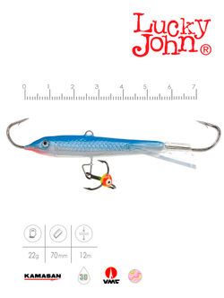 Балансир Lucky John CLASSIC 7 с тр. 70мм/15H блистер