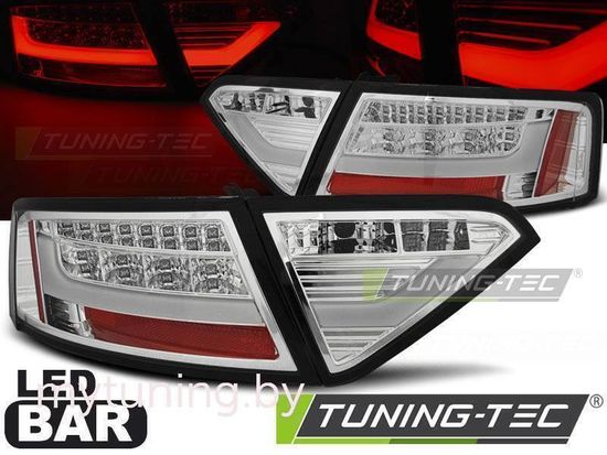Задние фонари chrome led bar для Audi A5 coupe