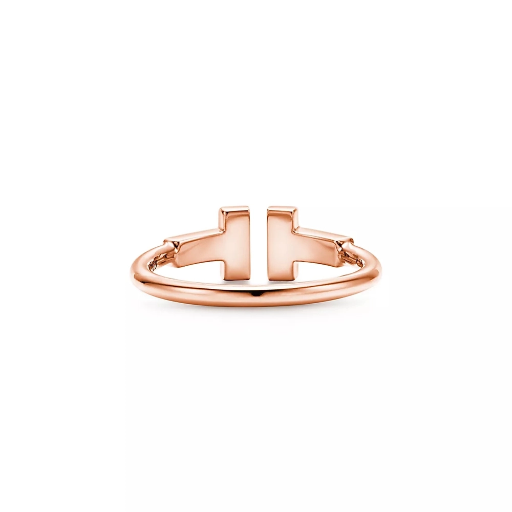 Кольцо из розового золота с бриллиантами 💎Tiffany T, В наличии
