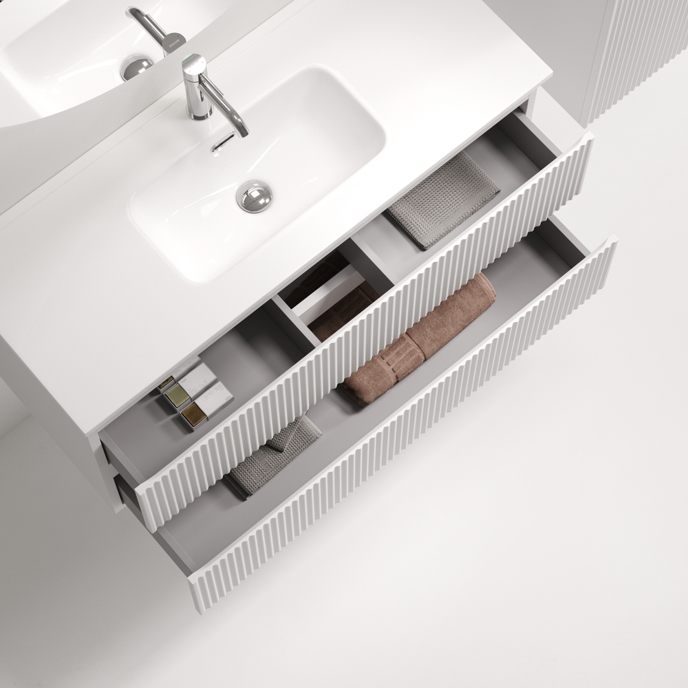 Тумба подвесная Sancos Snob R 995х390х500, Bianco, SNR100/39W, арт. SNR100/39W
